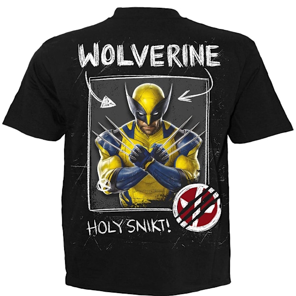 Spiral Direct Unisex Vuxen Wolverine Sketches Deadpool T-Shirt Black L