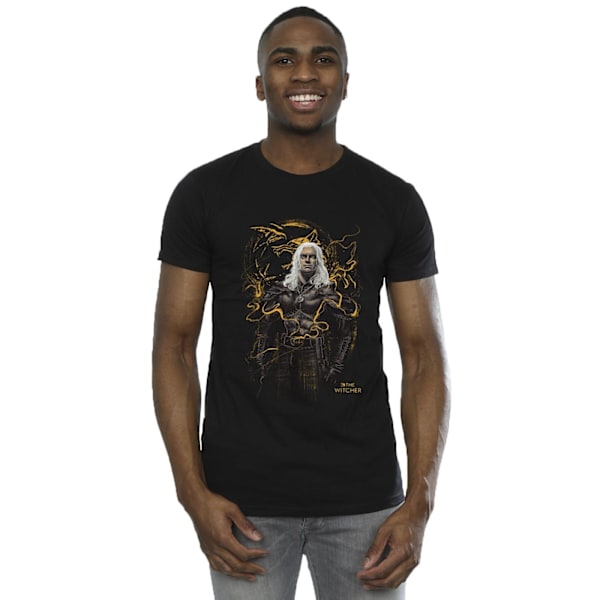 Netflix The Witcher Smoking Wolf T-shirt 3XL Svart Black 3XL