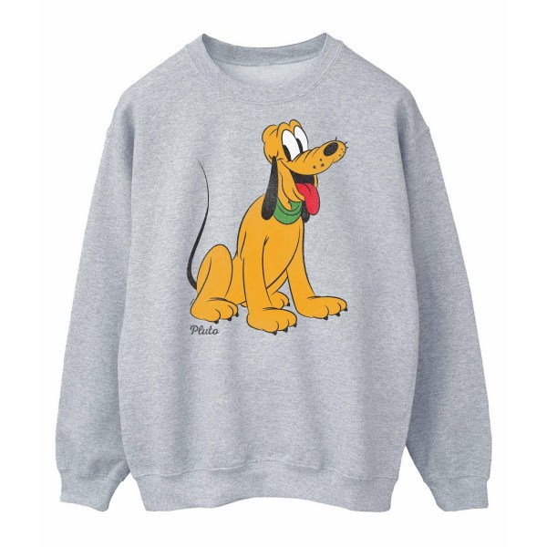 Disney Klassisk Pluto Sweatshirt för män S Sports Grå Sports Grey S