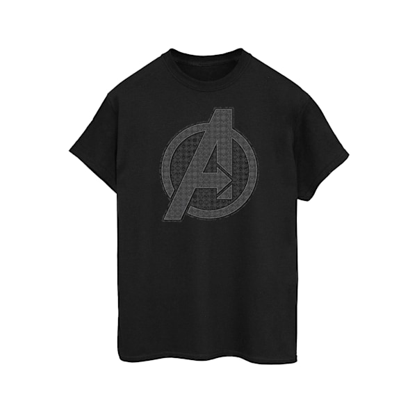 Avengers Endgame Herr Ikonisk Logotyp Bomulls T-Shirt XL Svart Black XL