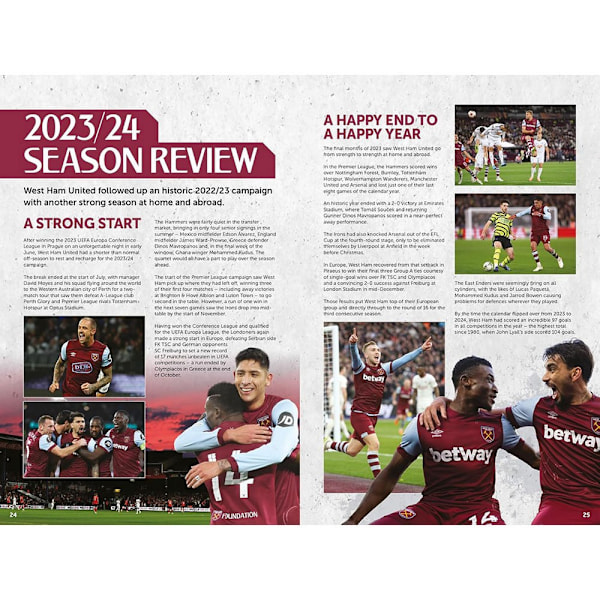 West Ham United FC 2025 Årskalender One Size Maroon/Multifärgad Maroon/Multicoloured One Size