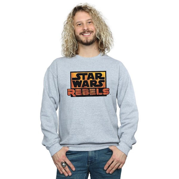 Star Wars Herr Rebellogotyp Sweatshirt 3XL Sports Grey Sports Grey 3XL