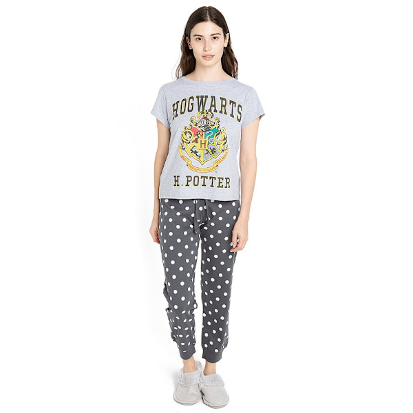 Harry Potter Dam/Dam Hogwarts Lång Pyjamas Set L Blå/Vit Blue/White L