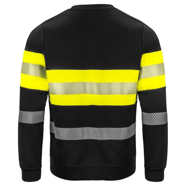Projob Herr Hi-Vis Work Sweatshirt 3XL Gul/Svart Yellow/Black 3XL