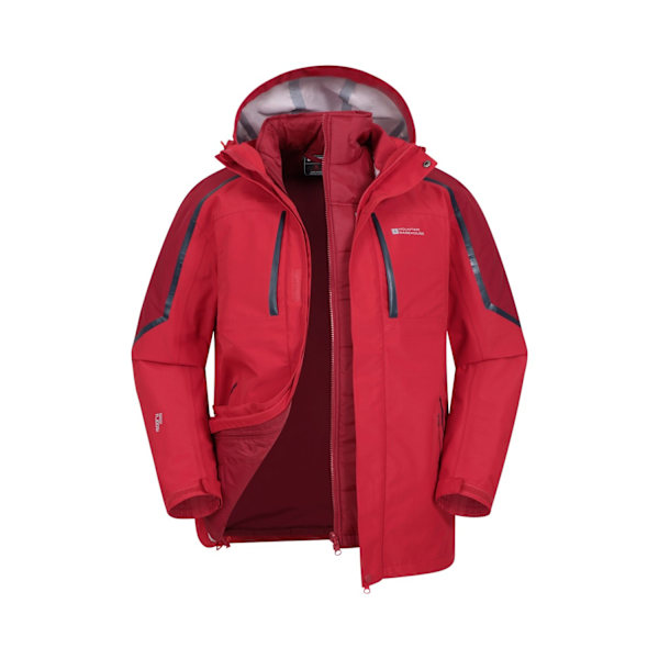 Mountain Warehouse Herr Zenith Extreme III 3-i-1 Vadderad Jacka Red XS