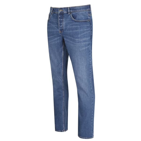 Lee Cooper Herr Denim Regular Jeans 34S Mellantvätt Mid Wash 34S