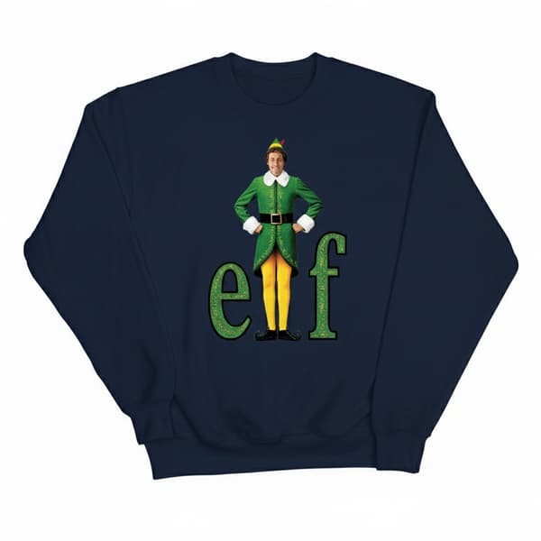 Elf Dam/Dam Buddy Logotyp Sweatshirt L Marinblå Navy Blue L