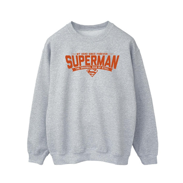 DC Comics Herr Superman Hero Dad Sweatshirt L Sports Grey Sports Grey L