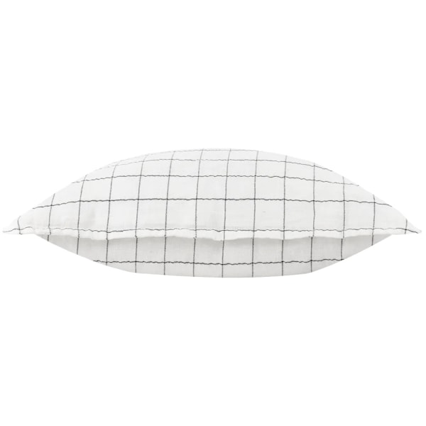 Yard Oxford Trim Linen Grid Kuddeöverdrag 50cm x 50cm Ecru Ecru 50cm x 50cm
