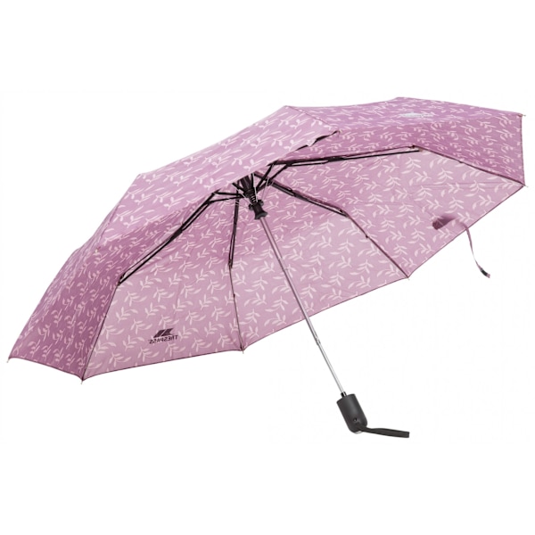Trespass Maggiemay Automatisk Paraply En Storlek Mauve Växt Prin Mauve Plant Print One Size