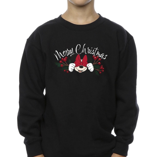 Disney Boys Minnie Mouse Jul Holly Sweatshirt 3-4 År B Black 3-4 Years