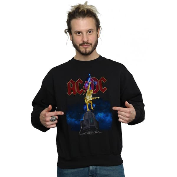 AC/DC Herr Stiff Upper Lip Lightning Sweatshirt 5XL Svart Black 5XL