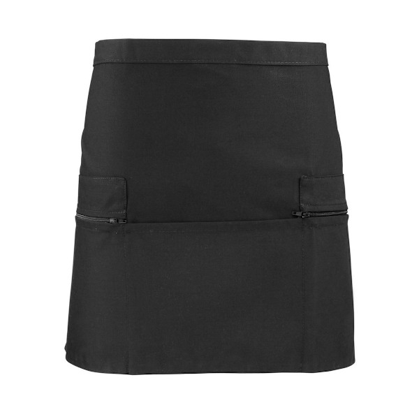 Premier Unisex Vuxen Fickförkläde Midja En Storlek Svart Black One Size