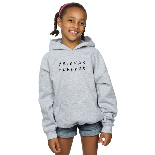 Friends Girls Forever Logo Hoodie 7-8 år Sports Grey Sports Grey 7-8 Years