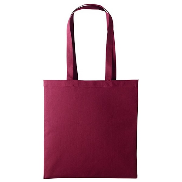 Nutshell Plain Strong Shoulder Shopper Bag One Size Burgundy Burgundy One Size