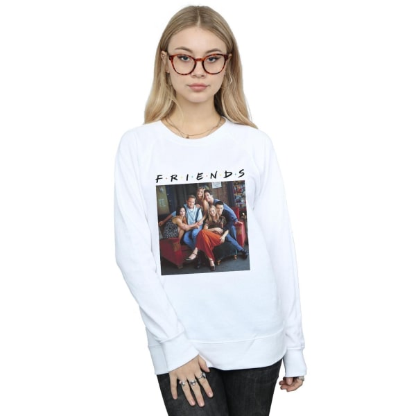 Friends Dam/Damer Gruppfoto Soffa Sweatshirt L Vit White L