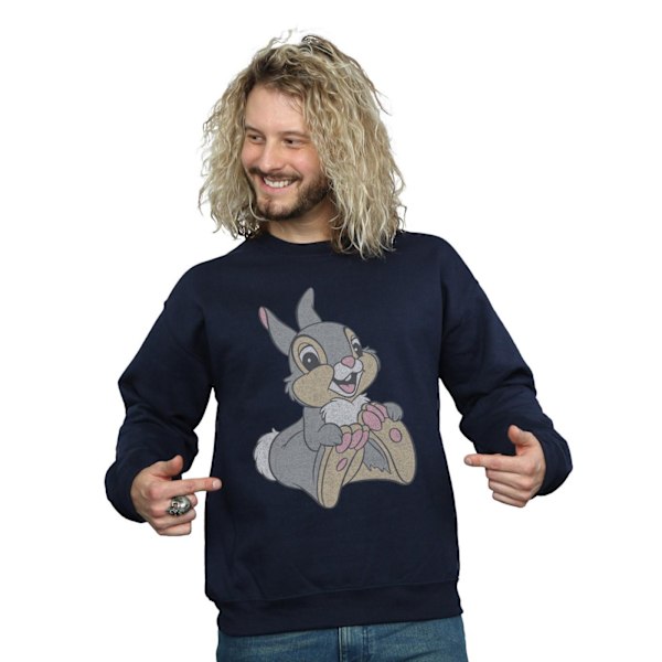 Disney Classic Thumper Sweatshirt för män 3XL Marinblå Navy Blue 3XL