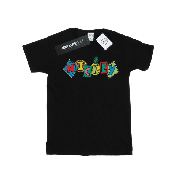 Disney Mickey Mouse Fruit Blocks T-Shirt 5XL Svart för män Black 5XL