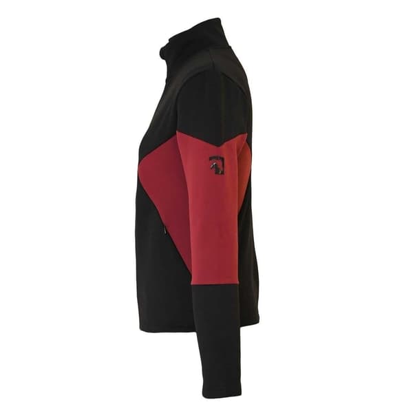 Requisite Dam/Dam Tvåfärgad Långärmad Fleecejacka 16 Black/Red 16 UK