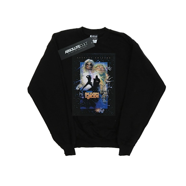 Star Wars Boys Episode VI Film Affisch Sweatshirt 5-6 År Bla Black 5-6 Years