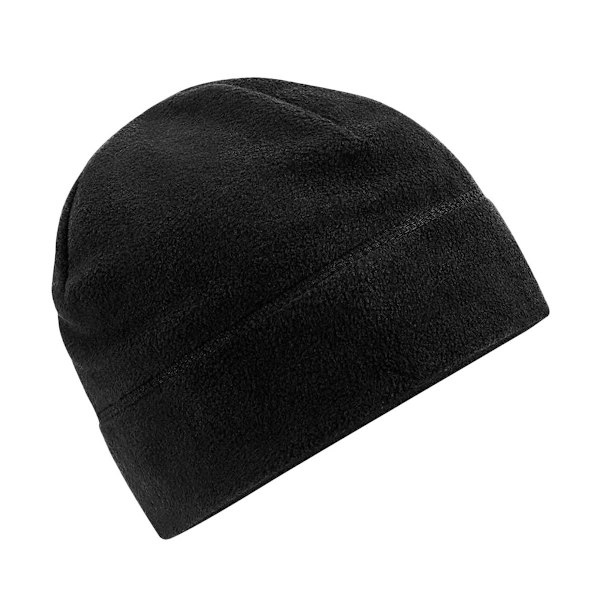 Beechfield Återvunnen Fleece Beanie One Size Svart Black One Size