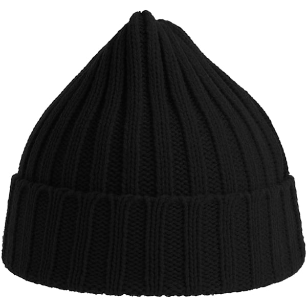 Atlantis Unisex Vuxen Shore Chunky Återvunnen Mössa One Size Bla Black One Size