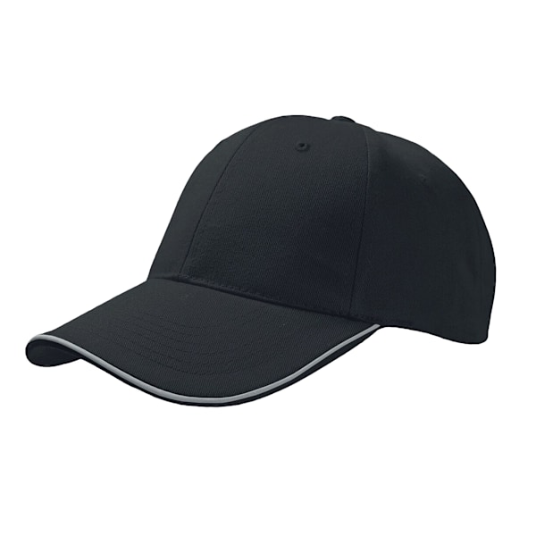 Atlantis Reflect 6 Panel Reflekterande Piping Baseball Cap One Size Black One Size