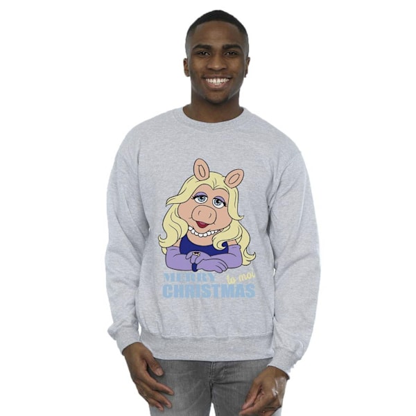 Disney Muppets Miss Piggy Queen of Holidays Sweatshirt 5XL för män Sports Grey 5XL