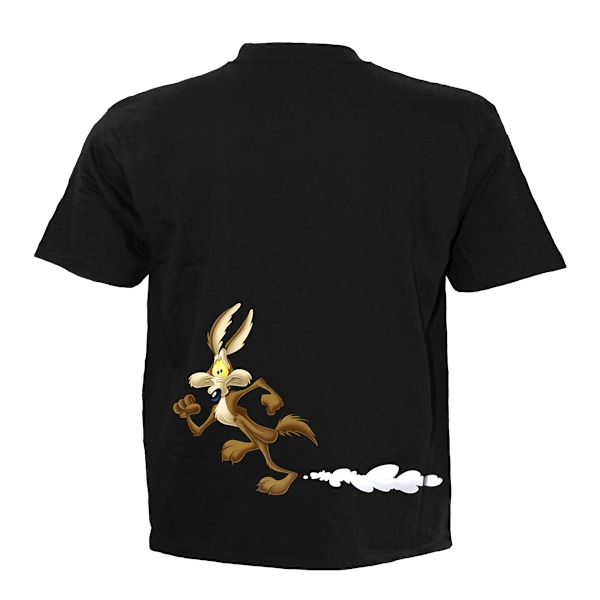 Looney Tunes Unisex Vuxen Beep Beep Wile E Coyote Kortärmad Black M