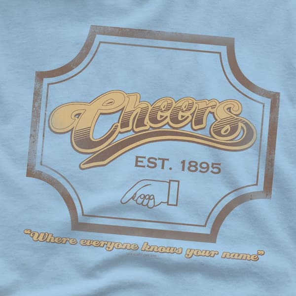 Cheers Herrskylt T-Shirt L Ljusblå Light Blue L