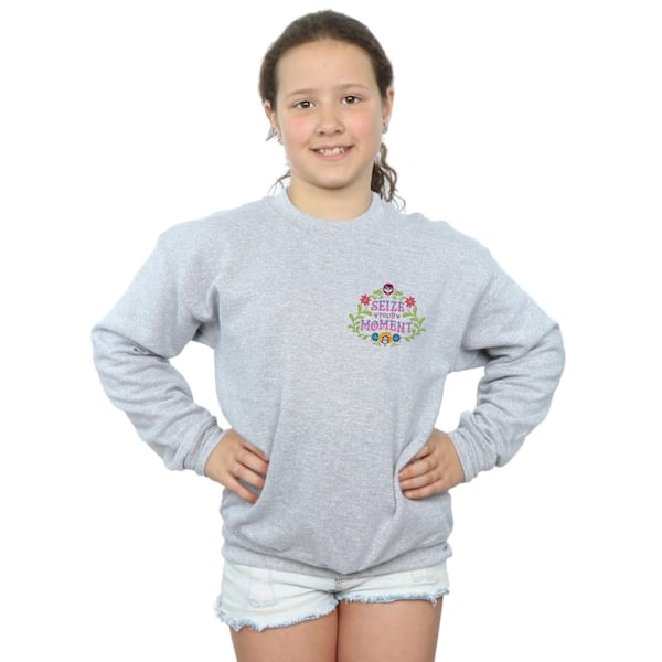 Disney Girls Coco Seize Your Moment Sweatshirt 9-11 år Sport Sports Grey 9-11 Years