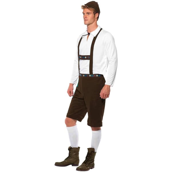 Smiffys Bayersk Kostymset för Män M Brun/Vit Brown/White M