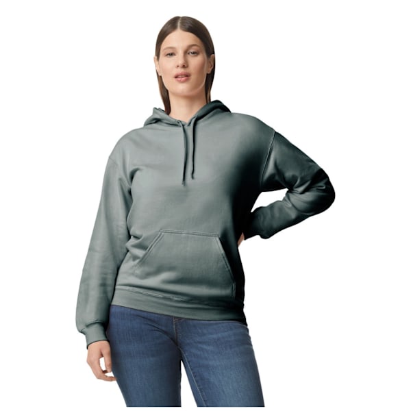 Gildan Unisex Adult Softstyle Fleece Midweight Hoodie 4XL Mörk Dark Heather 4XL