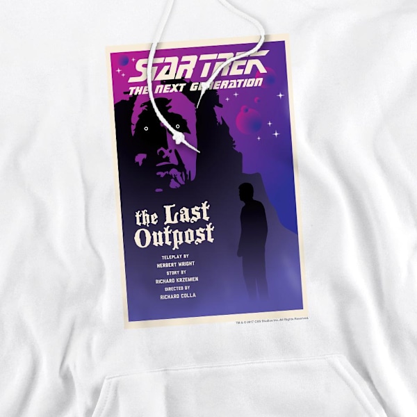 Star Trek Herr The Next Generation Säsong 1 Avsnitt 5 Hoodie XL White XL