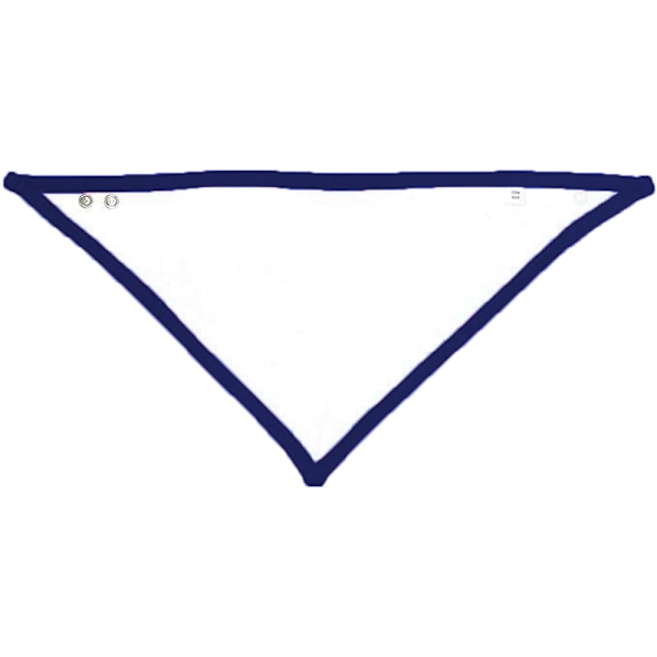 Babybugz Baby Plain Bandana Bib (2-pack) One Size Vit/Nautisk Marinblå White/Nautical Navy One Size