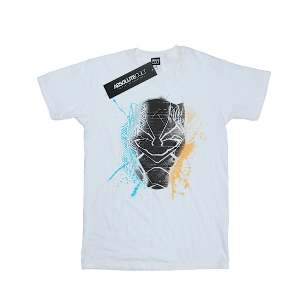 Marvel Boys Black Panther Splash T-Shirt 5-6 år Vit White 5-6 Years