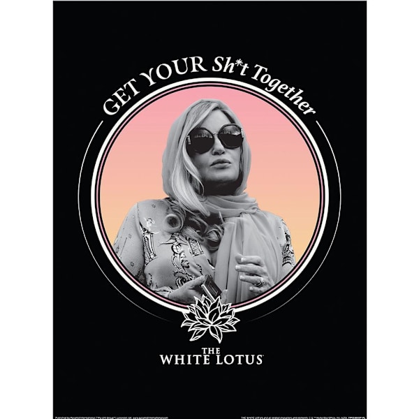 The White Lotus Get Your Sh*t Together Print 40cm x 30cm Multifärgad Multicoloured 40cm x 30cm