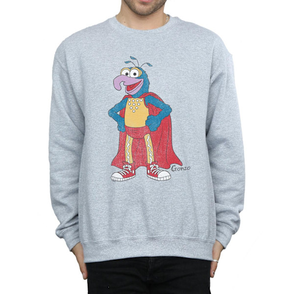 The Muppets Mens Classic Gonzo Heather Sweatshirt M Heather Gre Heather Grey M