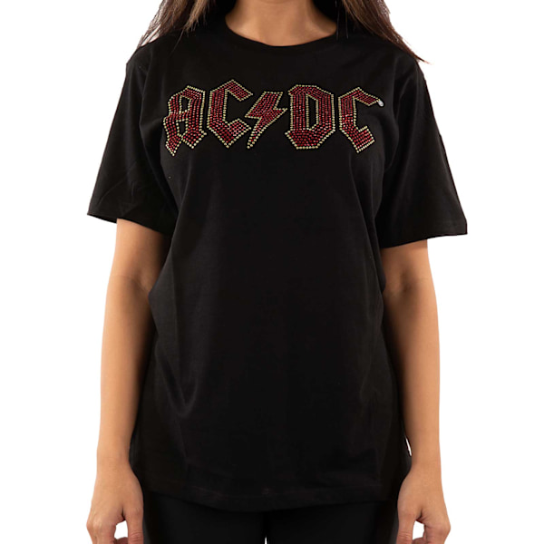 AC/DC Unisex Vuxen Prydd Logotyp T-shirt M Svart Black M