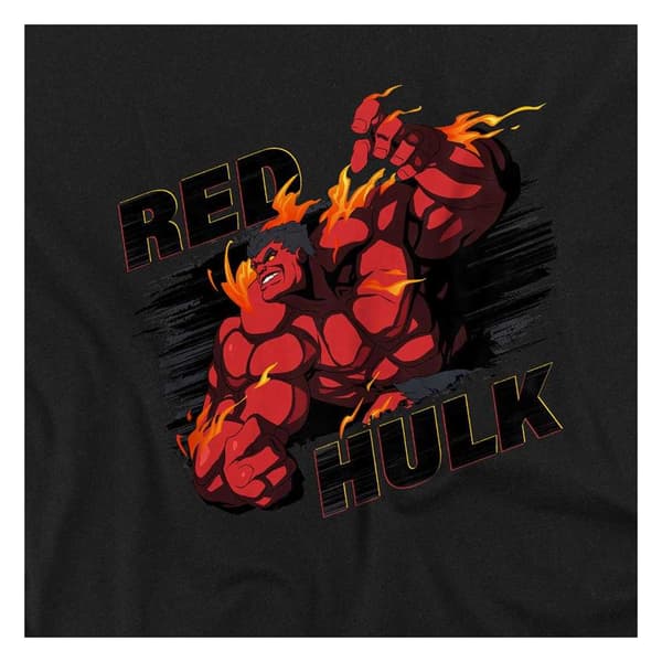 Marvel Comics Barn/Kids Red Hulk Fire Tröja 7-8 År Black 7-8 Years
