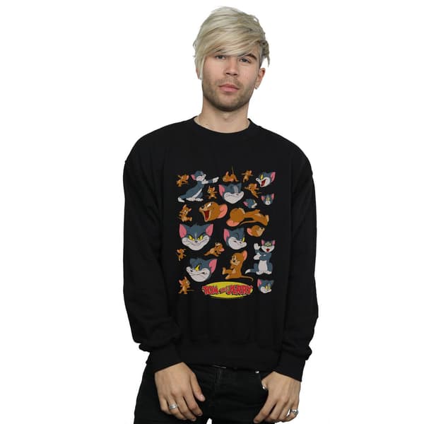 Tom And Jerry Herr Sweatshirt M Svart Black M
