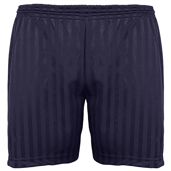 Maddins Kids Unisex Shadow Stripe Sports Shorts 30-32 Marinblå Navy 30-32