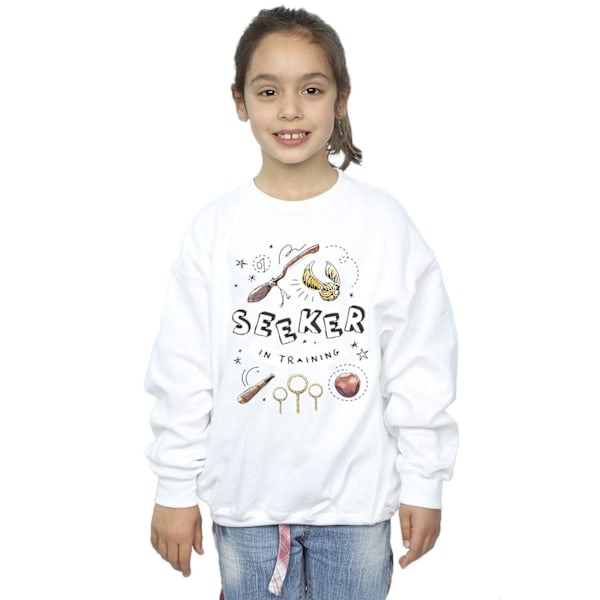 Harry Potter Flickor Sökare Under Utbildning Sweatshirt 9-11 År Vit White 9-11 Years