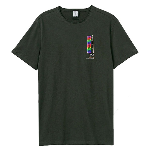 Amplified Unisex Vuxen The Rainbow Room T-Shirt M Kolgrå Charcoal M
