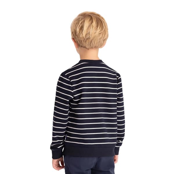Trespass Pojkar Broadleaf Kontrastrandig Långärmad Topp 3-4 År Navy 3-4 Years