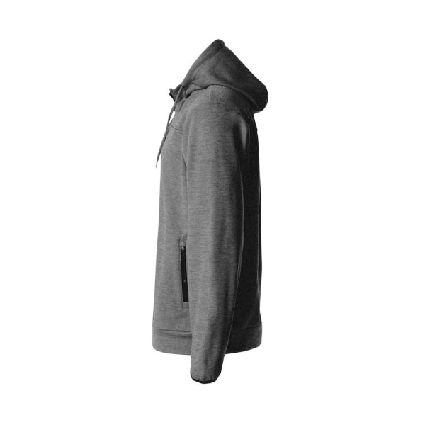 Clique Ottawa Melange Full Zip Hoodie XXL Grå Melange Grey Melange XXL