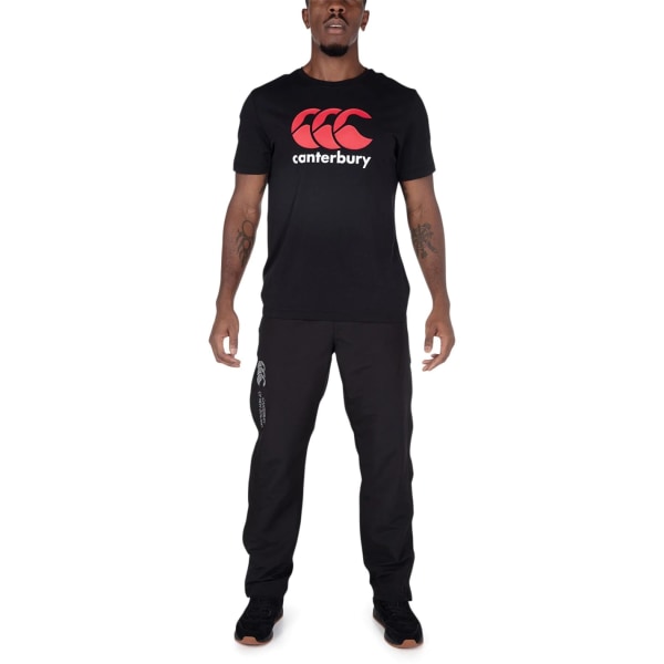 Canterbury Herr Logotyp T-shirt S Svart/Vit/Röd Black/White/Red S