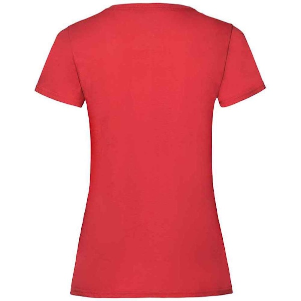 Fruit of the Loom Dam/Damvärde Heather Lady Fit T-shirt Red 16 UK