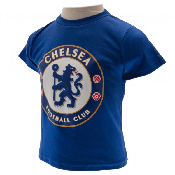 Chelsea FC T-shirt för barn/barn och kort set 12-18 månader Bl Blue/White 12-18 Months