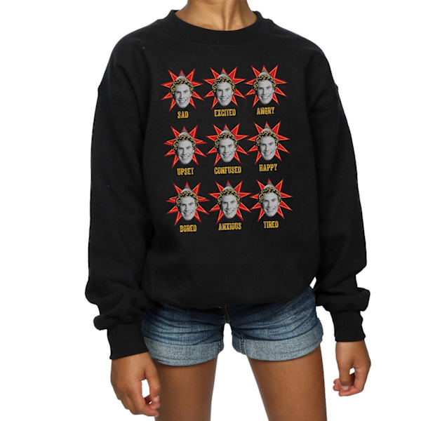 Elf Girls Buddy Moods Sweatshirt 12-13 år Svart Black 12-13 Years